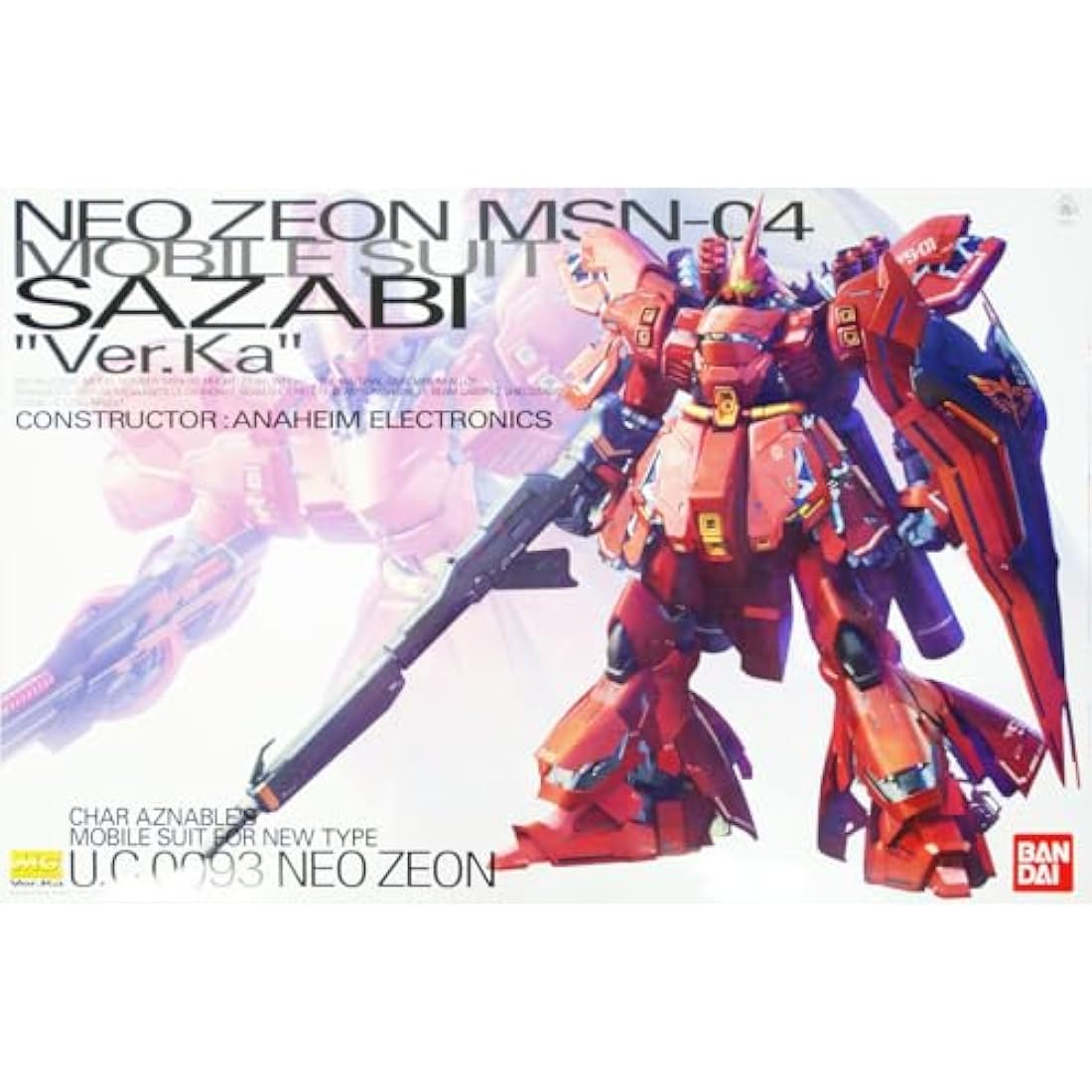 Bandai Hobby MG 1/100 MSN-04 Sazabi Ver.Ka Master Grade Model Kit