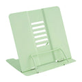 Book Stand, Multifunctional Metal Book Holder for Reading Green