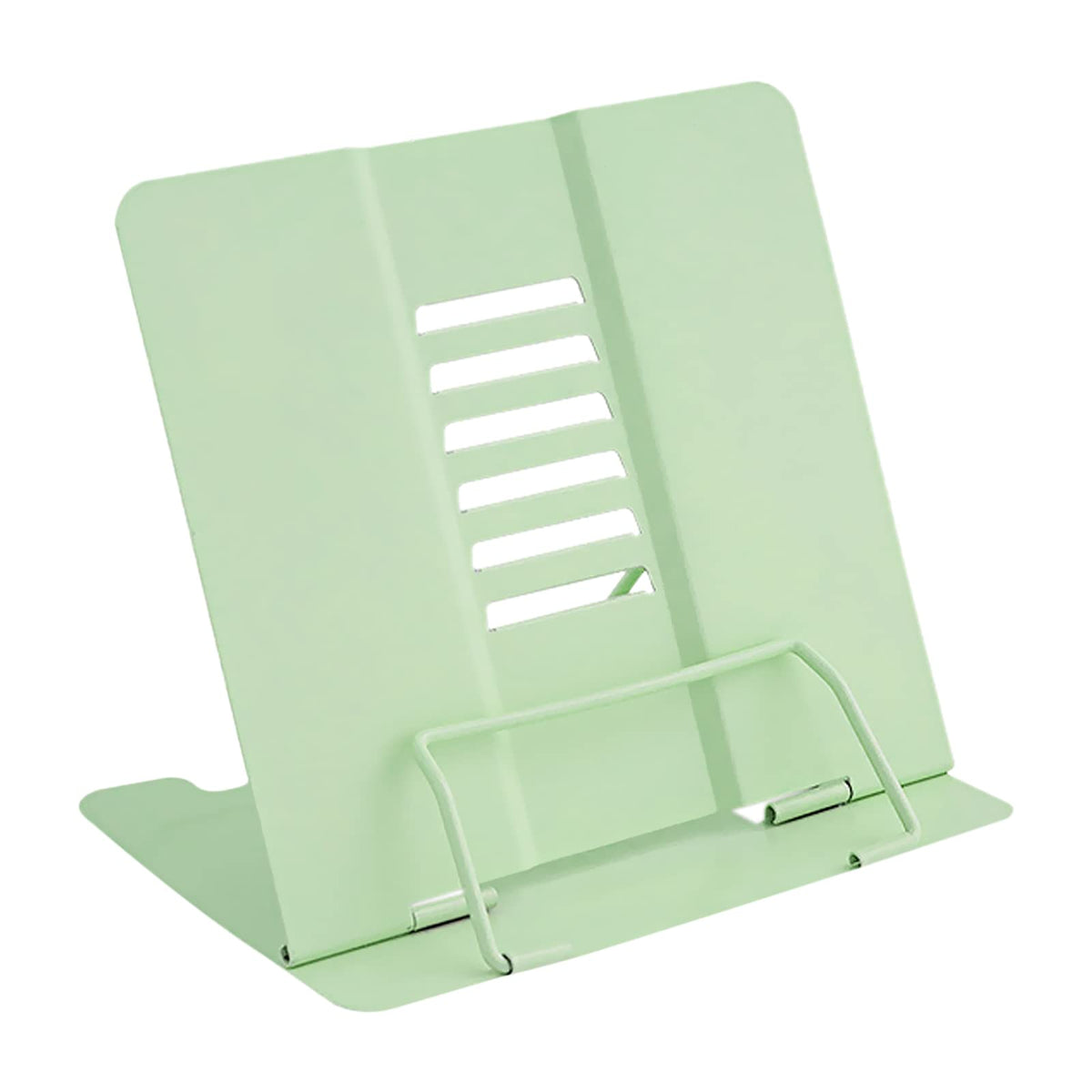 Book Stand, Multifunctional Metal Book Holder for Reading Green