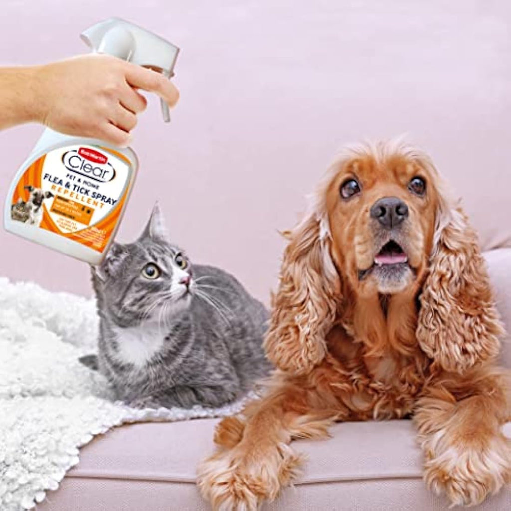 Bob Martin Clear Flea & Tick Repellent Spray for Pets and Home - 300ml