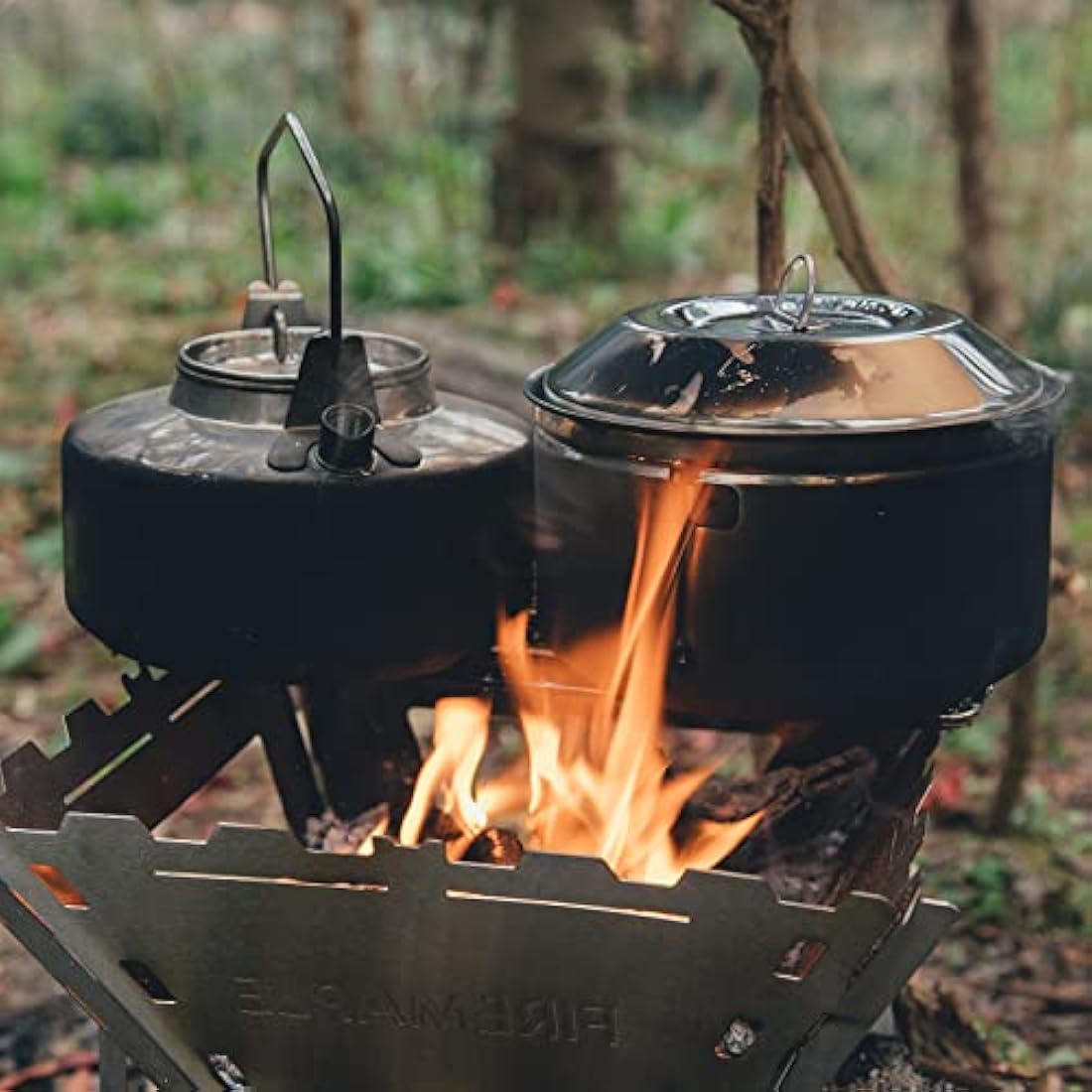 Fire Maple Antarcti Stainless Steel Camping Kettle and Pot Set | 1.0L