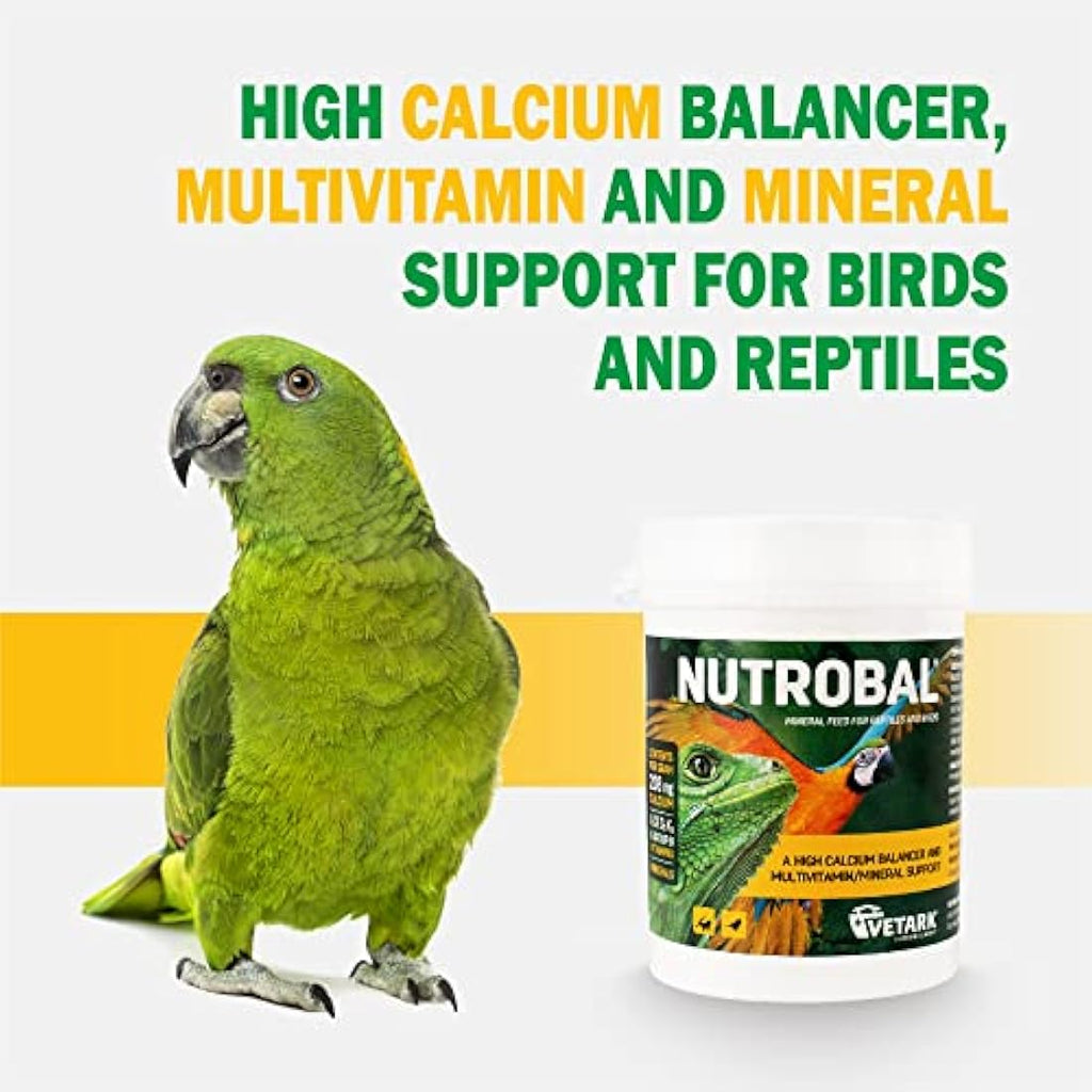 Nutrobal Calcium & Vitamin D3 Powder Supplement for Reptiles & Birds, 100g