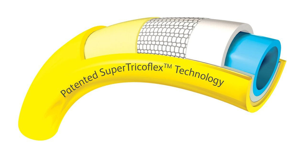 Hozelock Super Tricoflex Ultimate Water Hose – 25m Kink-Resistant Yellow