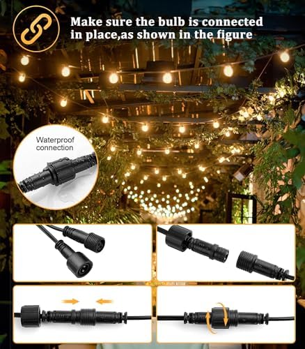 Vanranger G40 Festoon Outdoor Lights | 45M 150Ft Shatterproof LED String