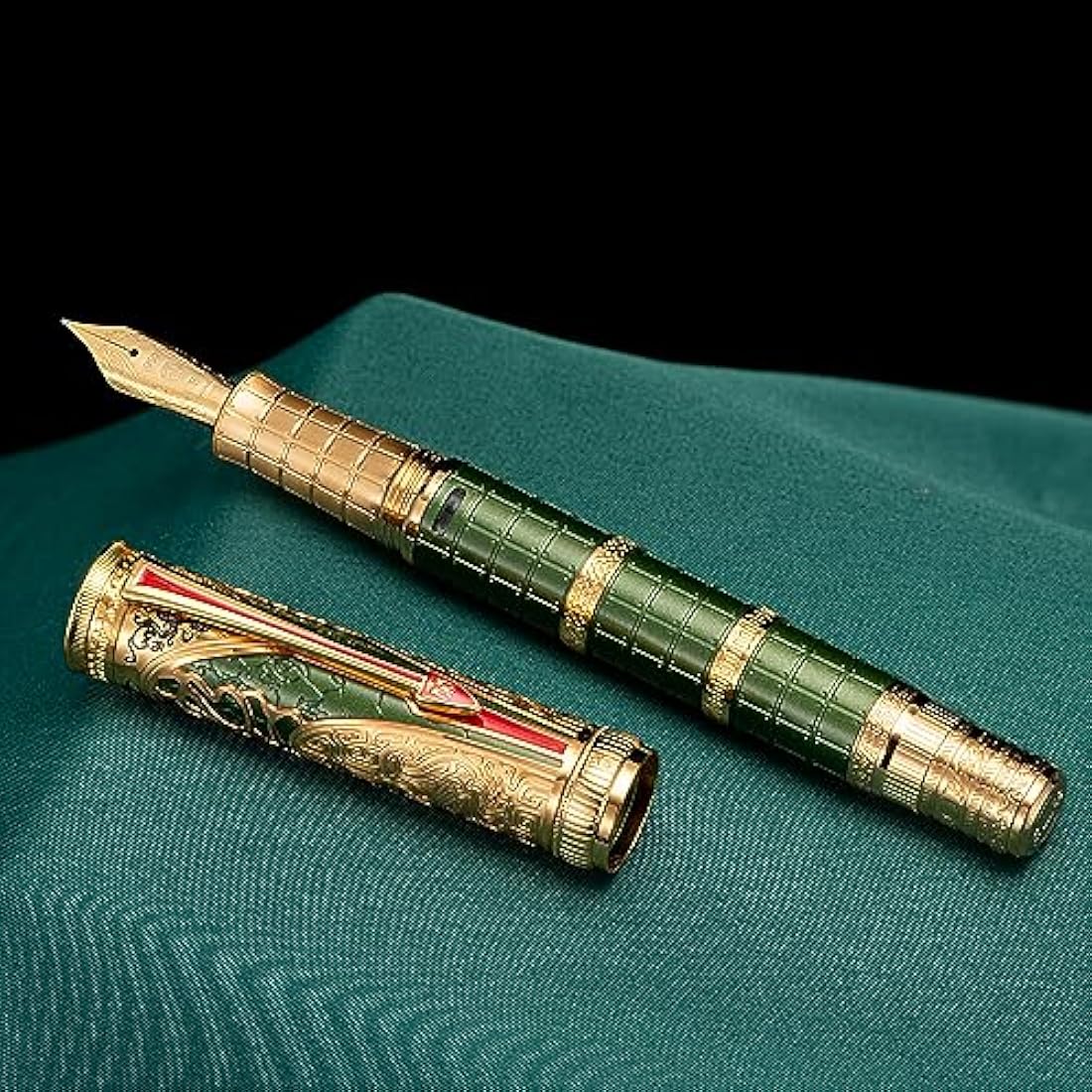 Hong Dian D5 Qin Dynasty Fountain Pen | Piston Filler, Extra Fine Nib