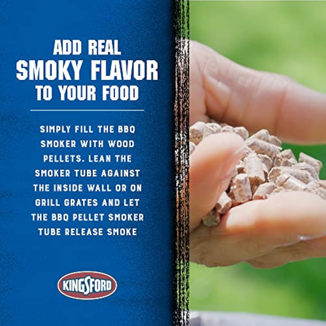 Kingsford 8 Inch Hexagon Pellet Smoker Tube – Stainless Steel BBQ Tool
