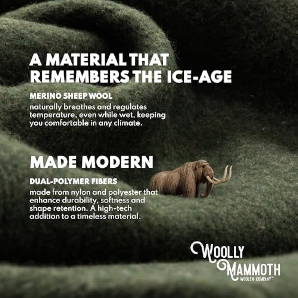 Merino Wool Blanket – 66" x 90" Heavyweight Outdoor Camp Throw