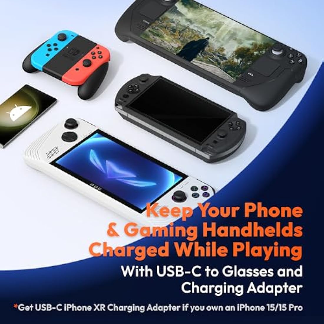 VITURE USB-C to XR Glasses Charging Adapter for Switch & Steam Deck