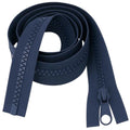 32" 81cm Navy Chunky Zip - Heavy-Duty Open-Ended Separating