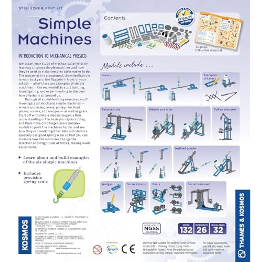 Thames & Kosmos Simple Machines Science Kit – STEM Physics Toy for Ages 8+
