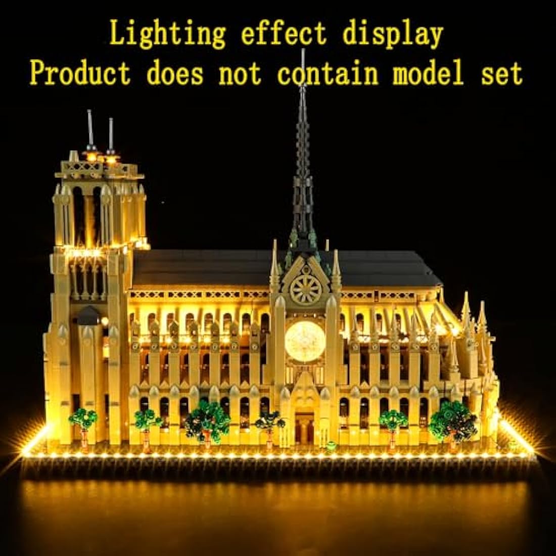 GEAMENT LED Light Kit for LEGO Architecture Notre Dame de Paris 21061