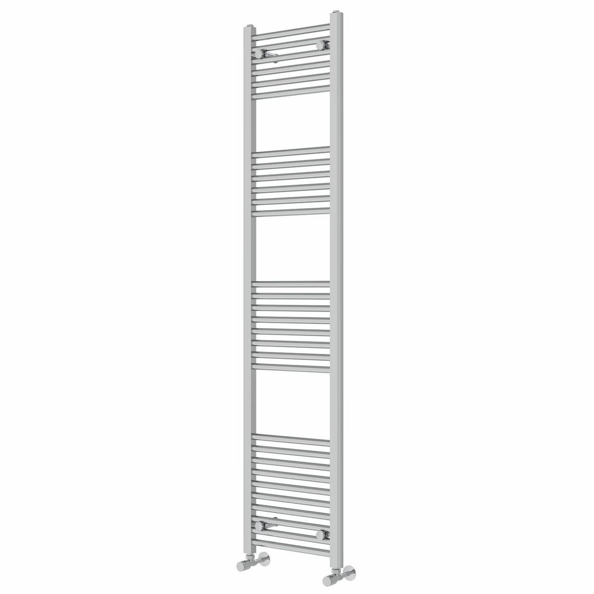 NRG Straight Chrome Bathroom Heated Towel Rail Radiator 1800x400mm - image 3