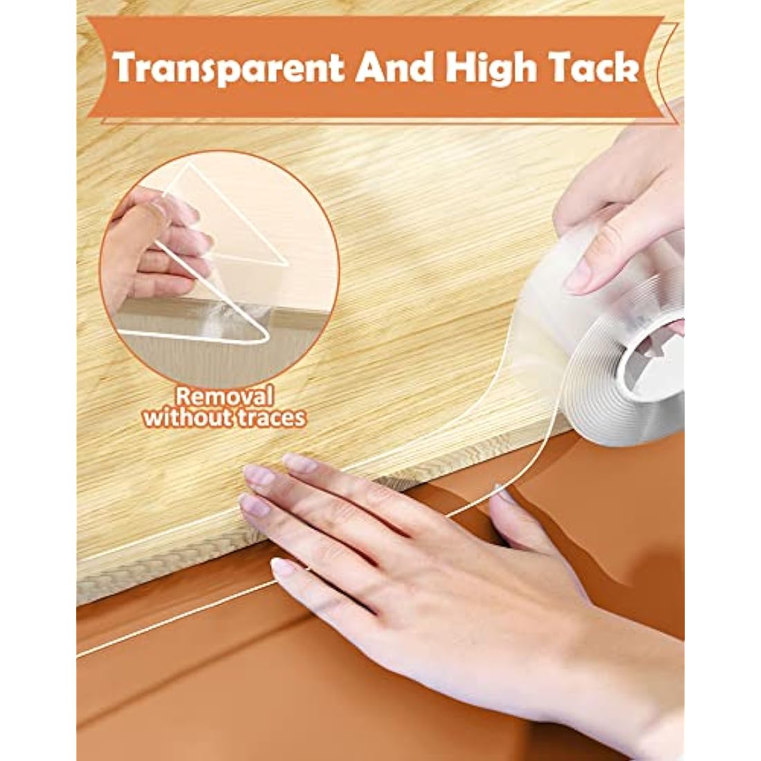 Jolof Store Clear Baby Proofing Edge Protector – 5cm Wide Nano Tape Guard