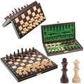 Master of Chess Magnetic Wooden Chess Set – Handcrafted 10in Travel Game