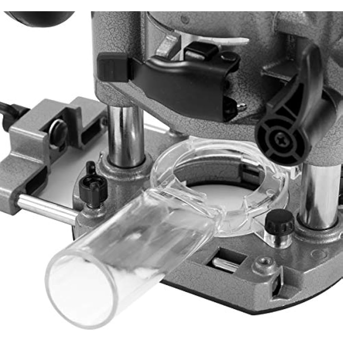KATSU Plunge Base for Wood Routers - Adjustable Aluminum with Dust Nozzle