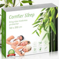 EU King Waterproof Bamboo Mattress Protector – 160x200cm