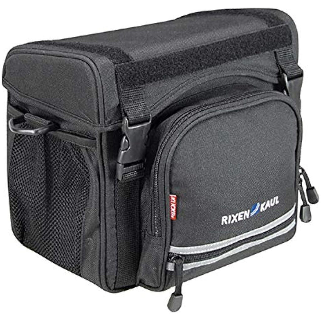 KLICKfix Allrounder Handlebar Bag – Black Bike Storage with Card Slot