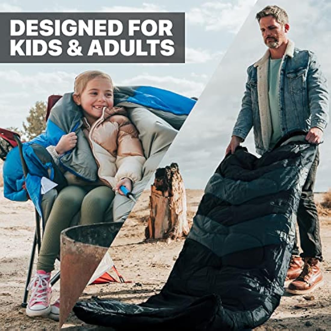 MalloMe 3-4 Season Sleeping Bag | Ultralight Waterproof Camping Gear