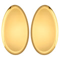 Gold Stainless Steel Olive Trays | 2 Pcs Large Vanity Organiser