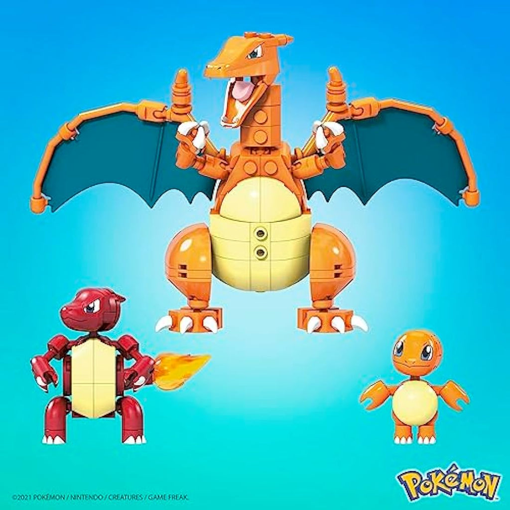 MEGA Pokémon Charmander Evolution Building Set - 3 Poseable Figures
