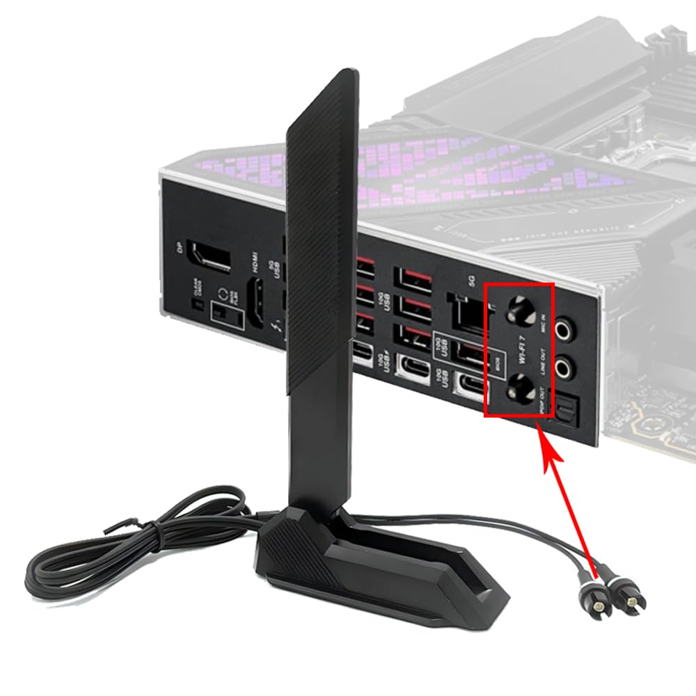 ZAHARA WiFi 7 Antenna for ASUS ROG STRIX & TUF Gaming Tri-Band PC Antenna