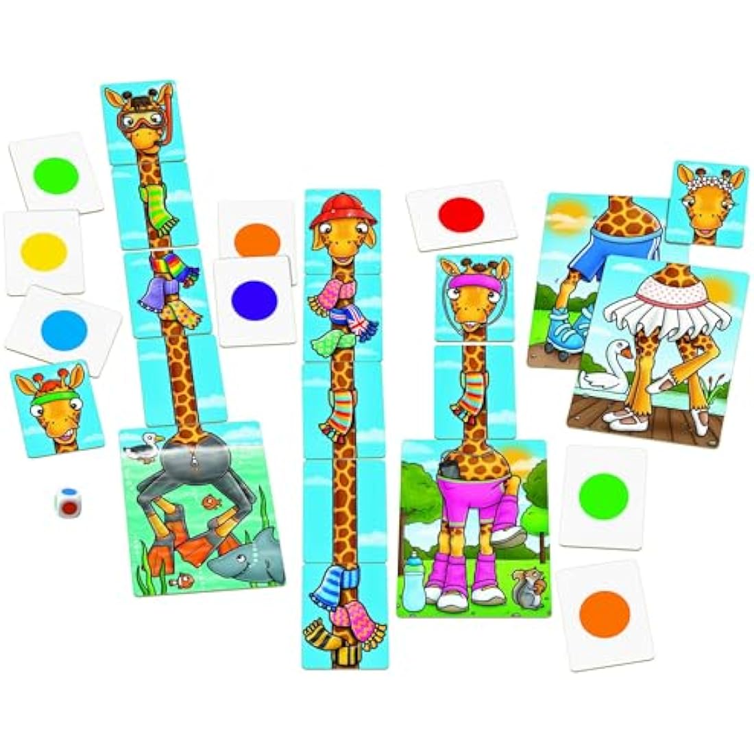 Orchard Toys Giraffes in Scarves – Counting and Colour Matching Game