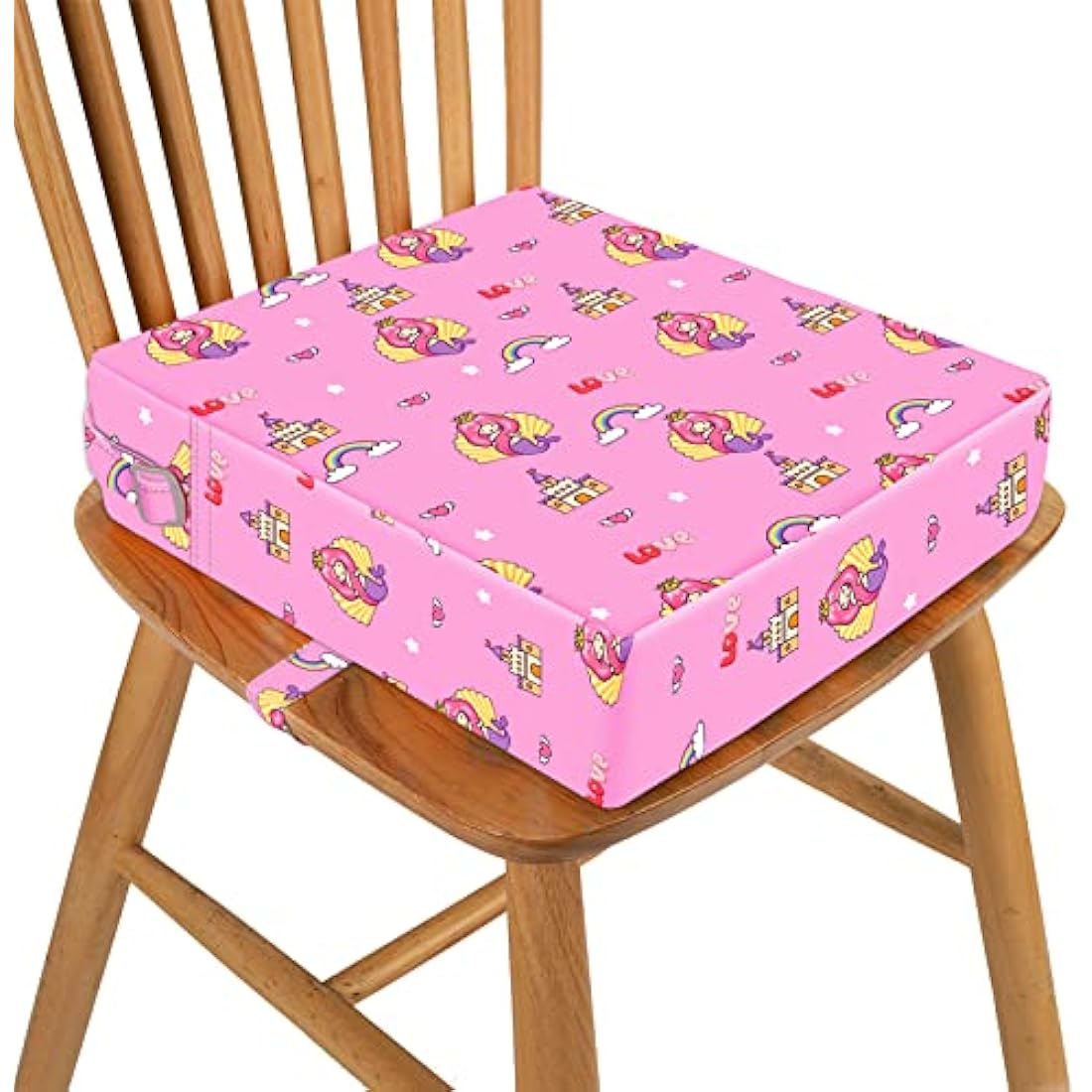 Baby Booster Seat for Dining Table – Non-Slip Pink Cushion