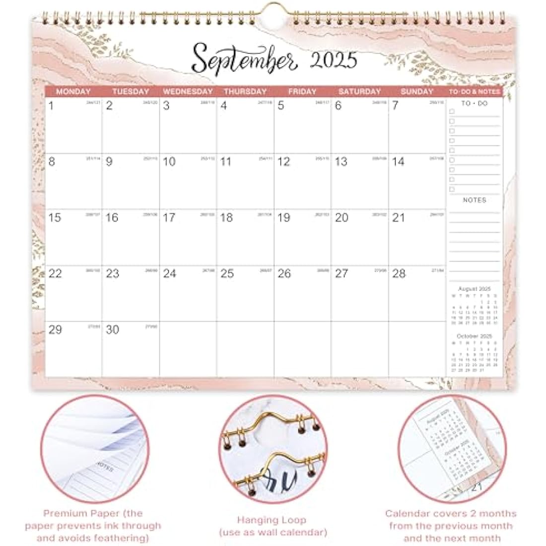 Jolof Store 2025-2026 Wall Calendar | 18-Month Planner with Hanging Hook