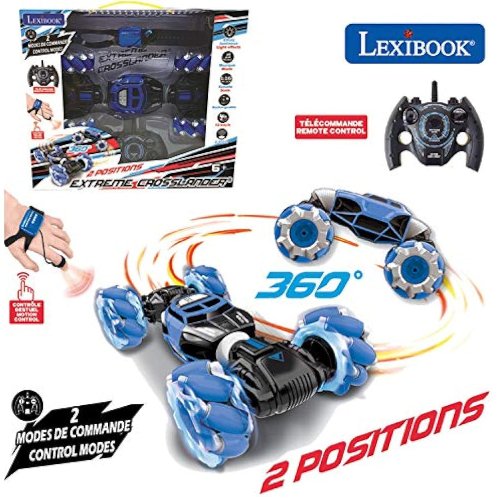 Lexibook Extreme Crosslander RC Car – Gesture Control Off-Road Stunt Toy