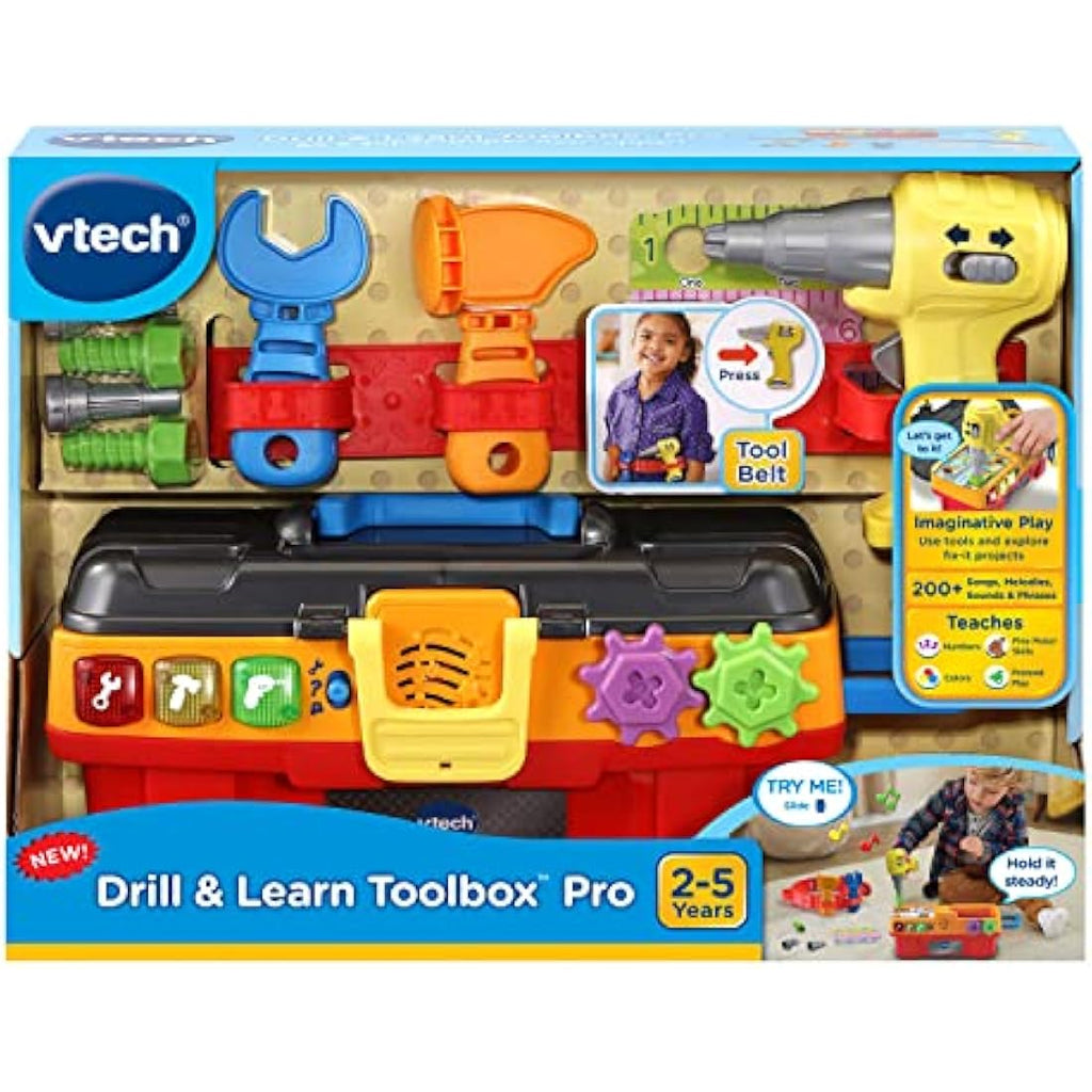 VTech Drill and Learn Toolbox Pro – Interactive Toddler Educational Toy