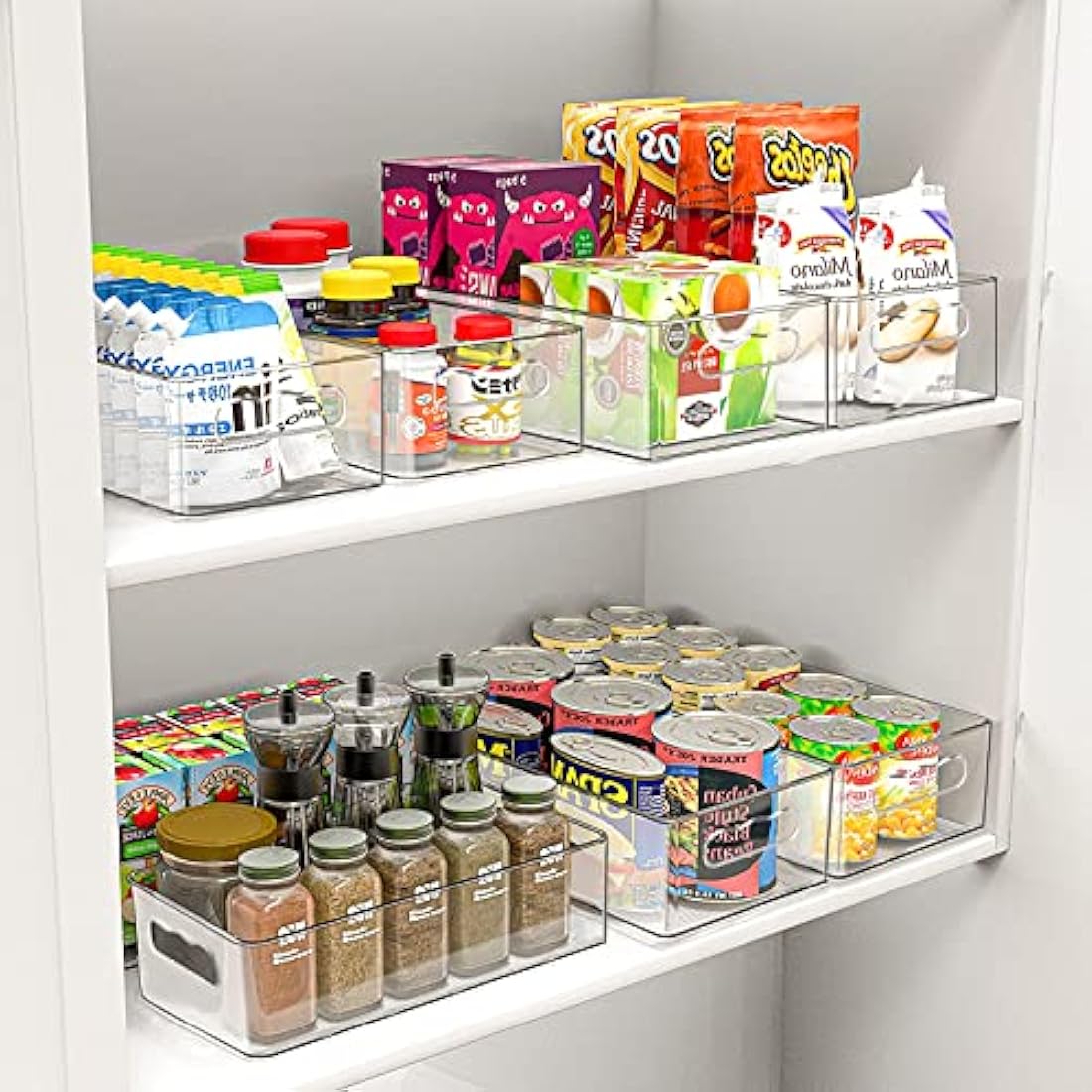Jolof Store 9-Pack Stackable Fridge Organisers | Clear Food Storage Bins