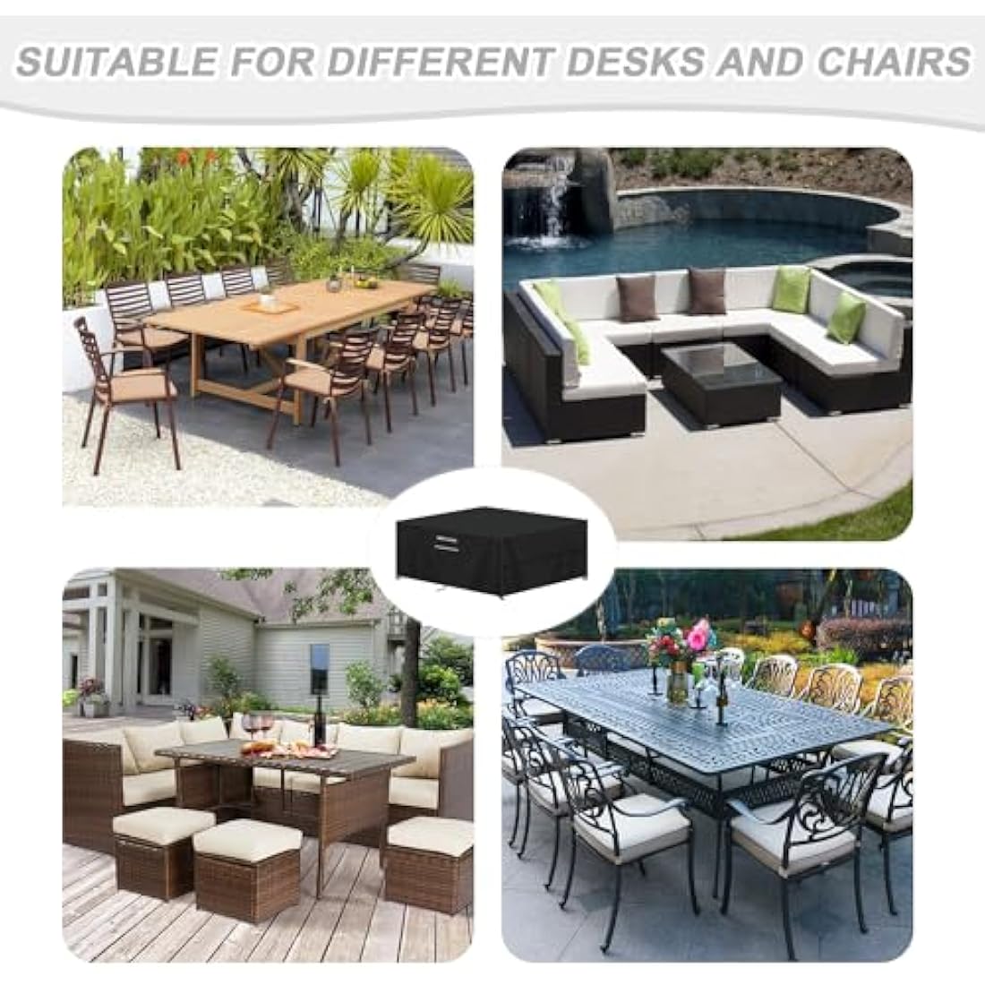 Outdoor Furniture Cover – 420D Waterproof Oxford Fabric, 280cm