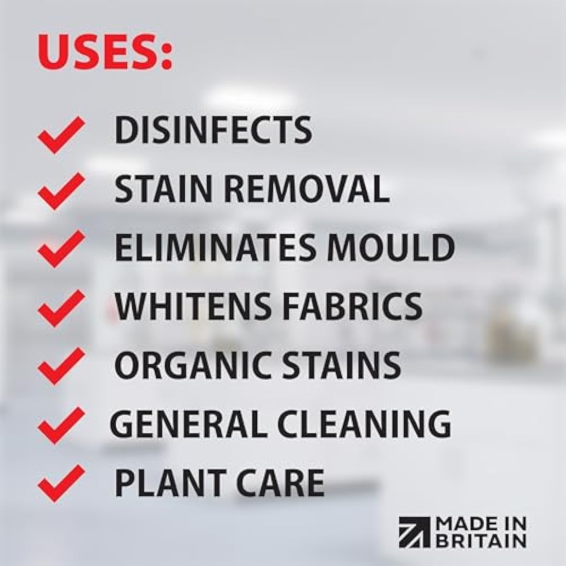ChemLab Hydrogen Peroxide 3% - 1L Multi-Purpose Disinfectant Cleaner