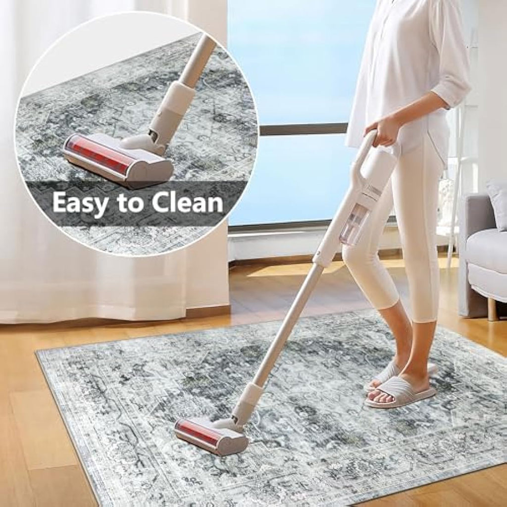 Office Chair Mat for Hardwood Floor - 120x150cm Grey Washable