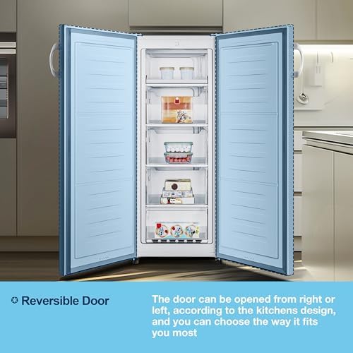 Fridgemaster MTZ55153E Upright Freezer – 165L Freestanding in White