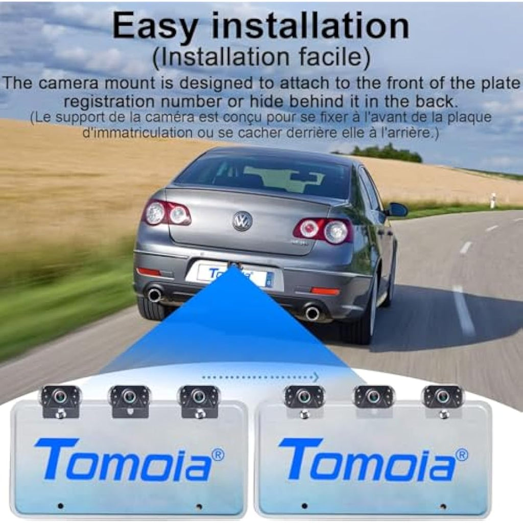 Tomoia T1 HD 1080P Backup Camera Kit | 4.3" Monitor & IP69 Waterproof