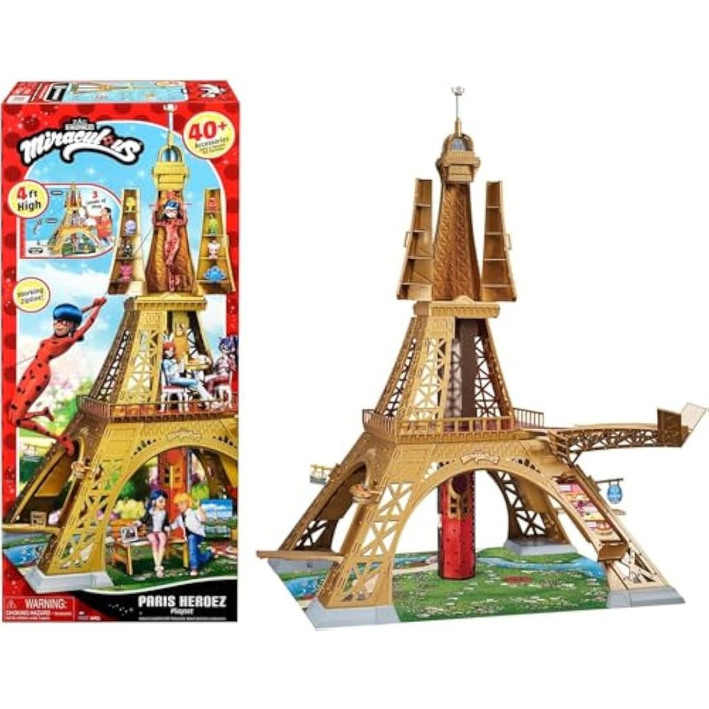 Bandai Miraculous Ladybug Paris Heroez Playset – 3 Levels & 40 Accessories