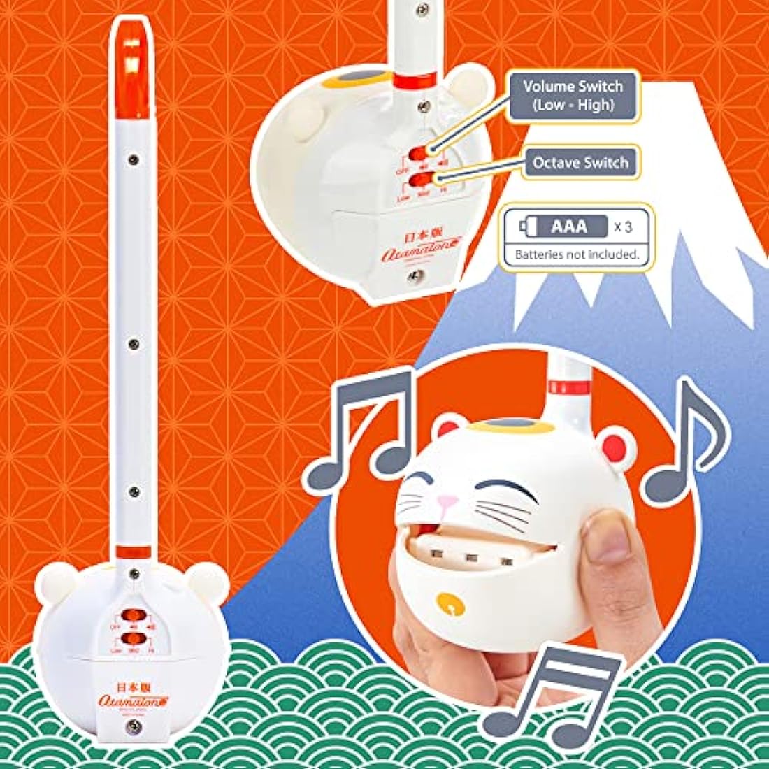 Otamatone Manekineko - Japanese Portable Electronic Synthesizer Toy