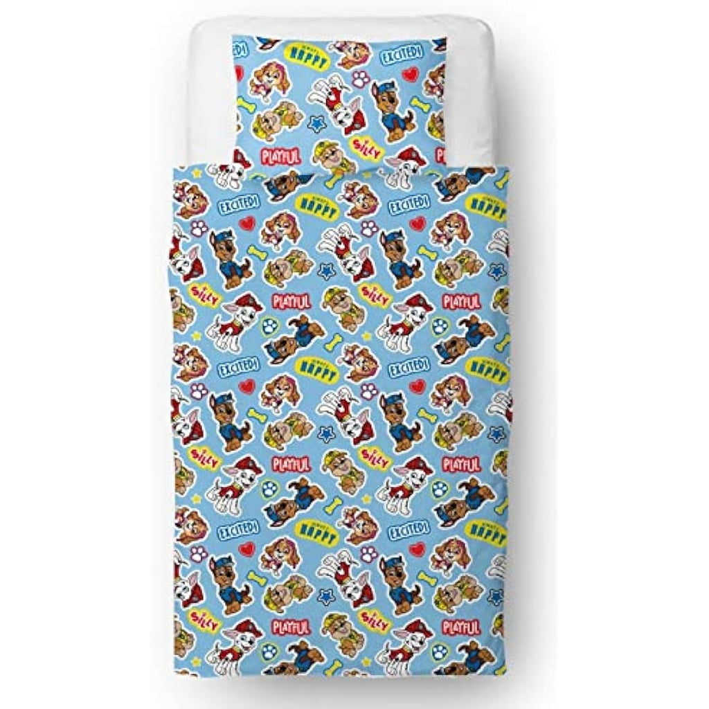 Paw Patrol Reversible Single Duvet Cover Set | Kids Pupster Bedding