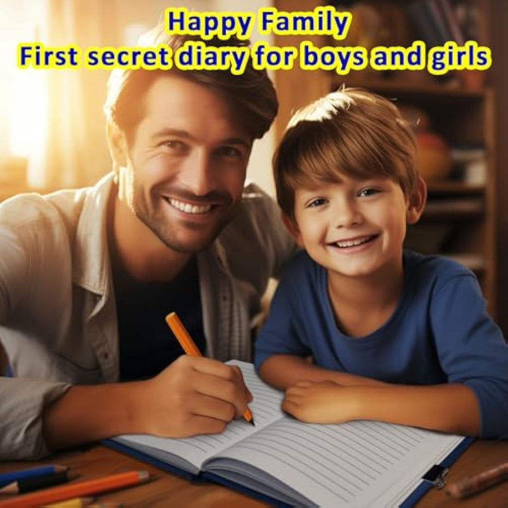 GINMLYDA Spacecraft Secret Diary with Lock for Boys | 160 Lined Pages