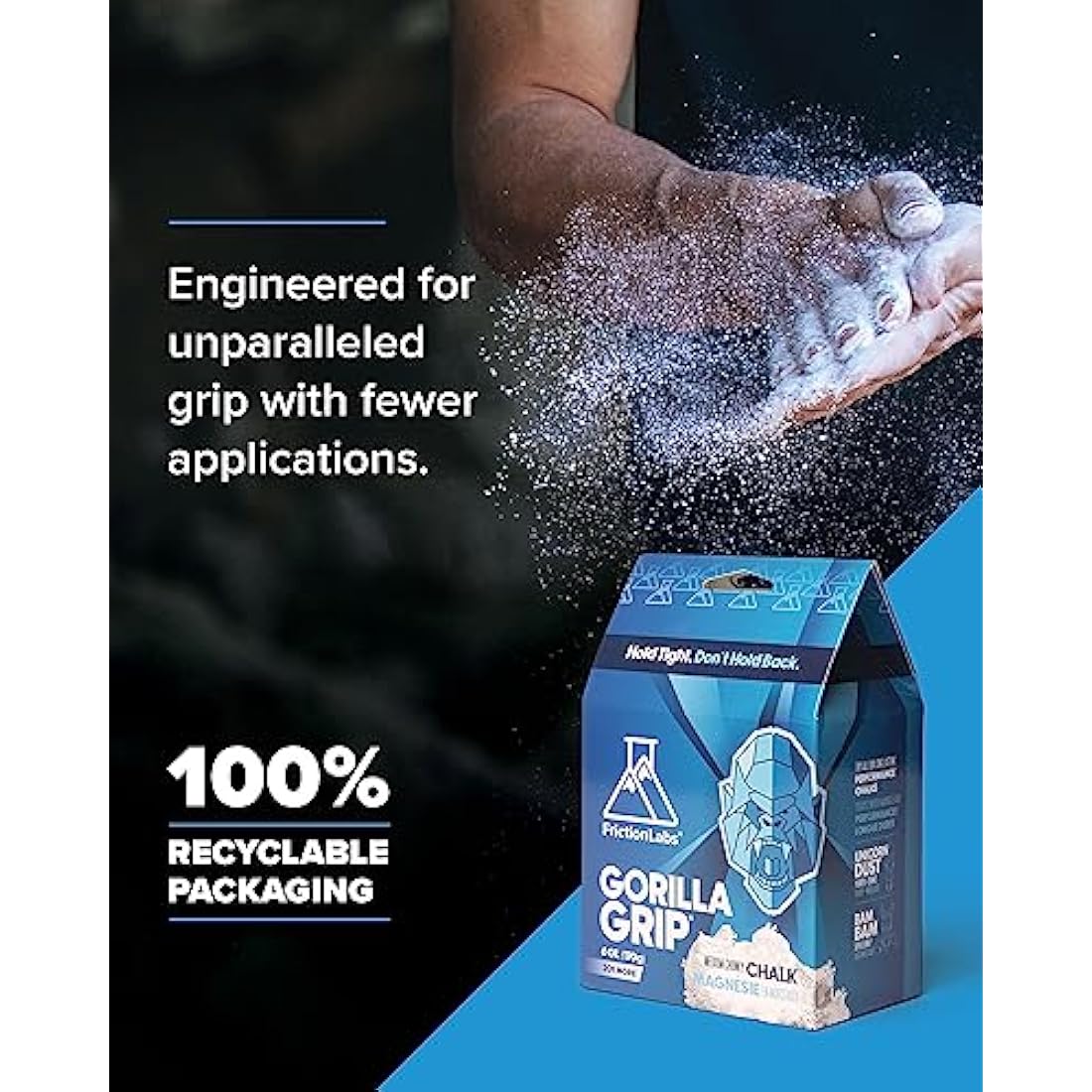 Friction Labs Premium Sports Chalk – High Purity Magnesium Carbonate