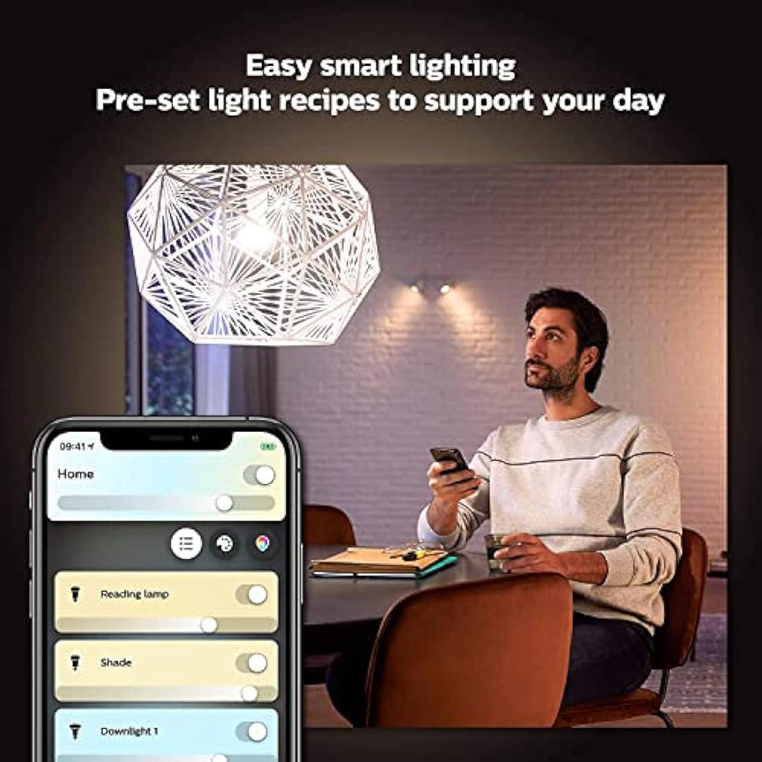 Philips Hue White Ambiance Smart LED Bulb 4-Pack | E27 800lm 60W