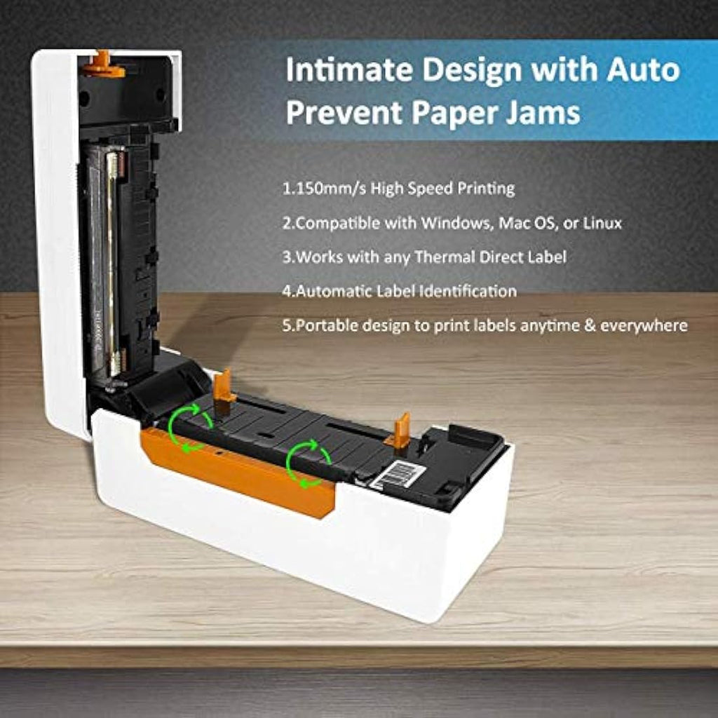 BEEPRT Thermal Shipping Label Printer | Bluetooth & USB 4x6 Label Maker