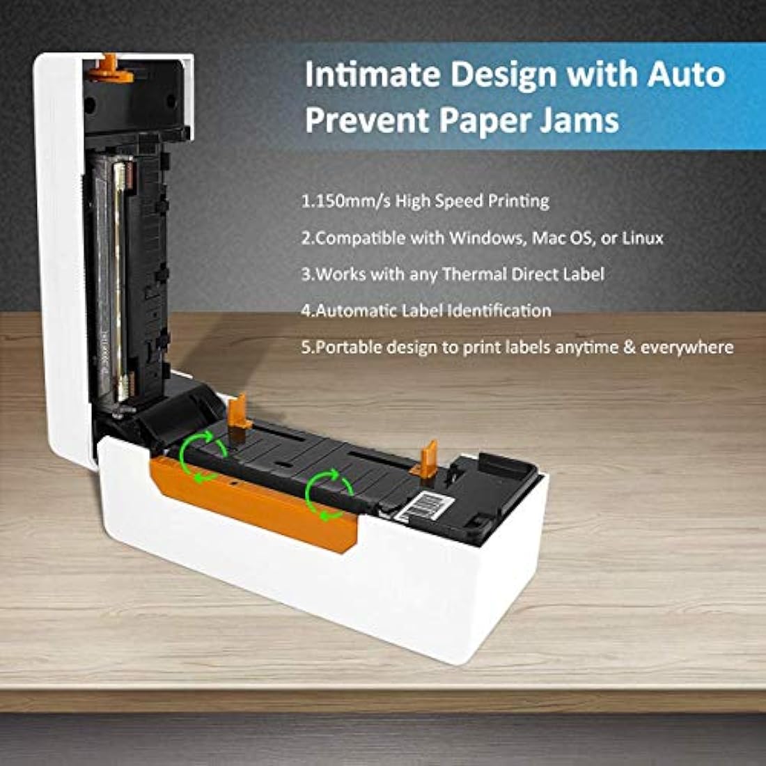 BEEPRT Thermal Shipping Label Printer | Bluetooth & USB 4x6 Label Maker