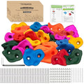 Trymaker Rock Climbing Holds - Indoor and Outdoor Kids Climbing Set