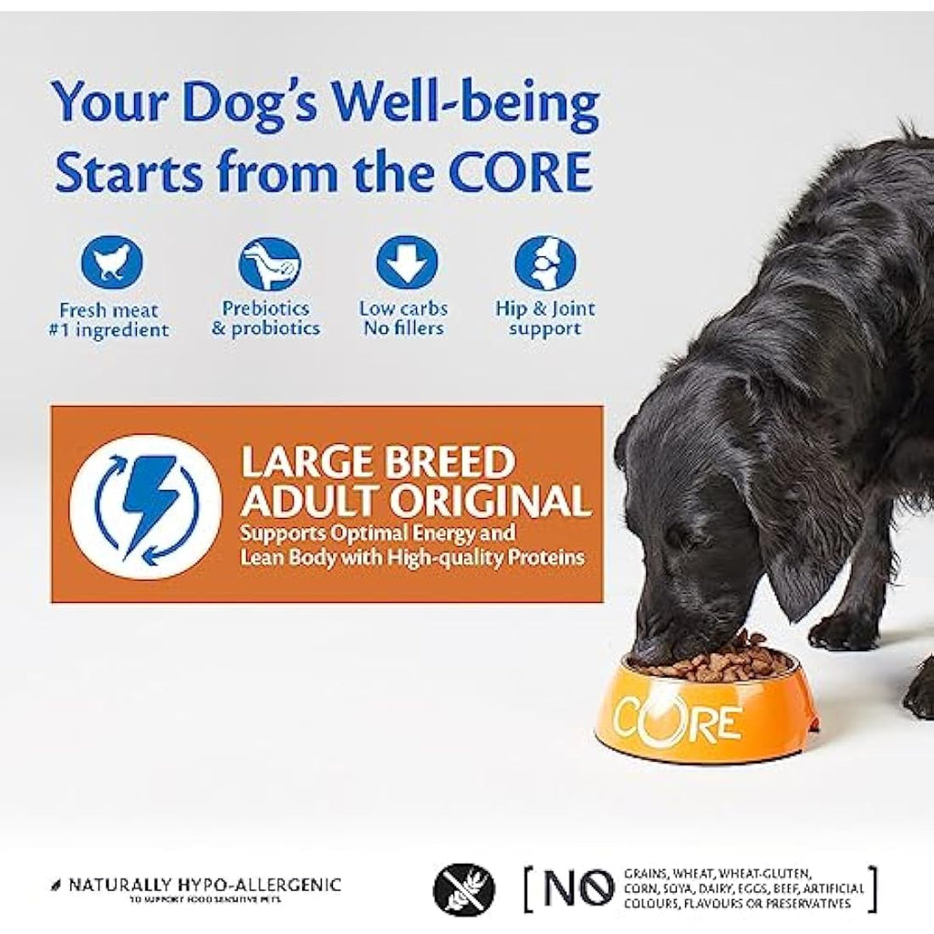 Wellness CORE Large Breed Dog Food – Grain-Free Chicken, 10kg