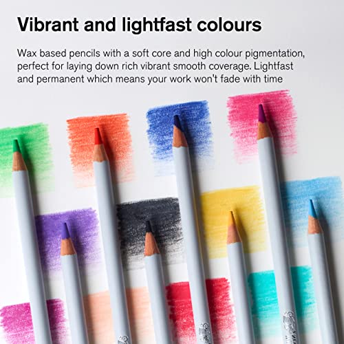 Winsor & Newton Studio Collection Colouring Pencils - 48 Soft Core Set