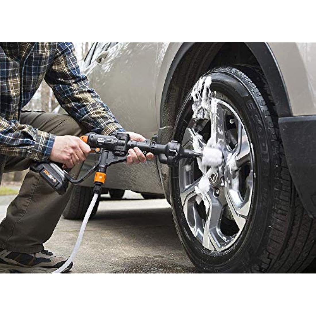 WORX WA4042 Hydroshot Wheel Ball Brush – Car Rim Cleaning Accessory