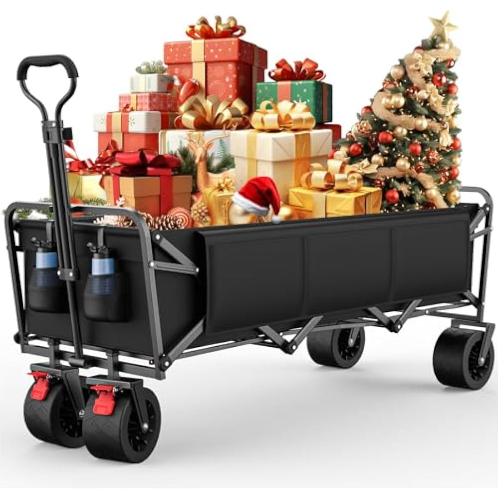 Morpilot Folding Camping Trolley | Heavy-Duty 330lbs All-Terrain Wagon