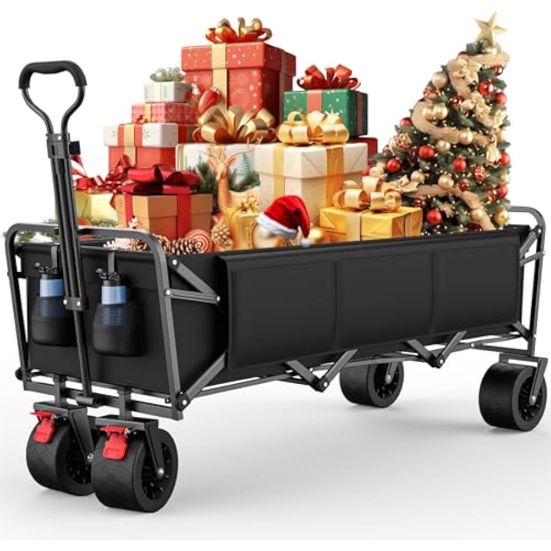 Morpilot Folding Camping Trolley | Heavy-Duty 330lbs All-Terrain Wagon